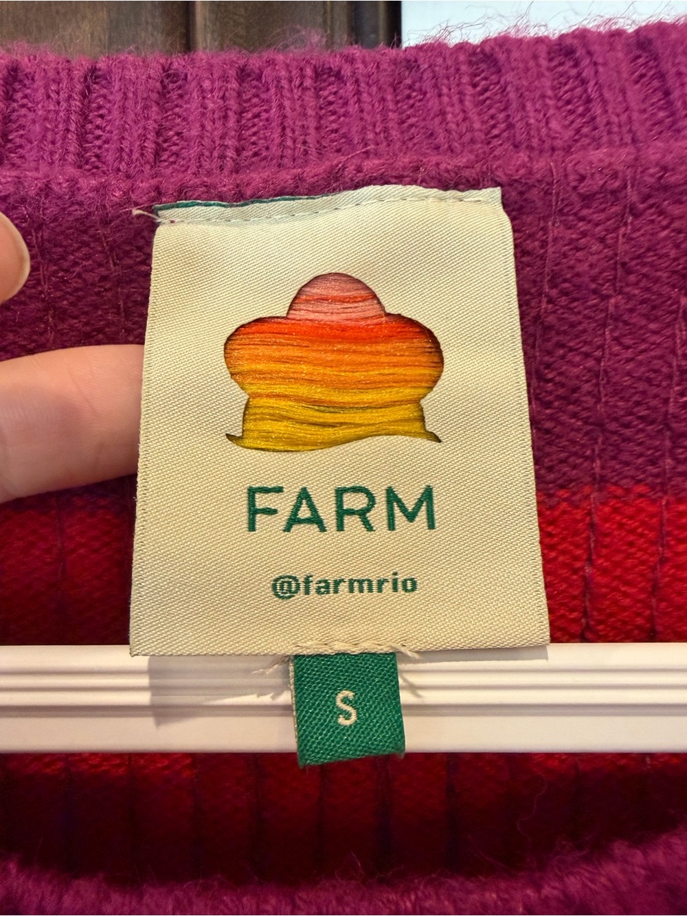 FARM Rio - Sequin Striped Crewneck Sweater - Picture 3 of 3